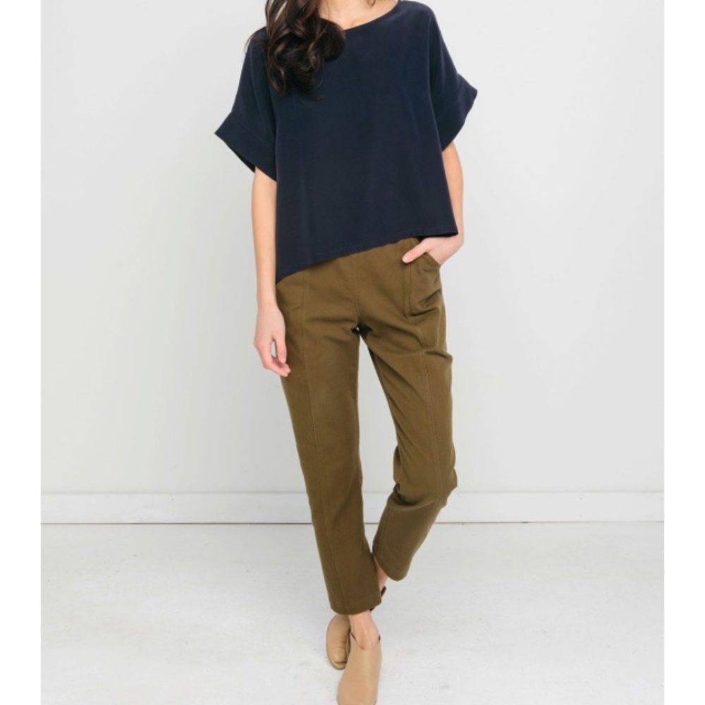 Elizabeth Suzann Cotton Twill Clyde Pants 2 Tall